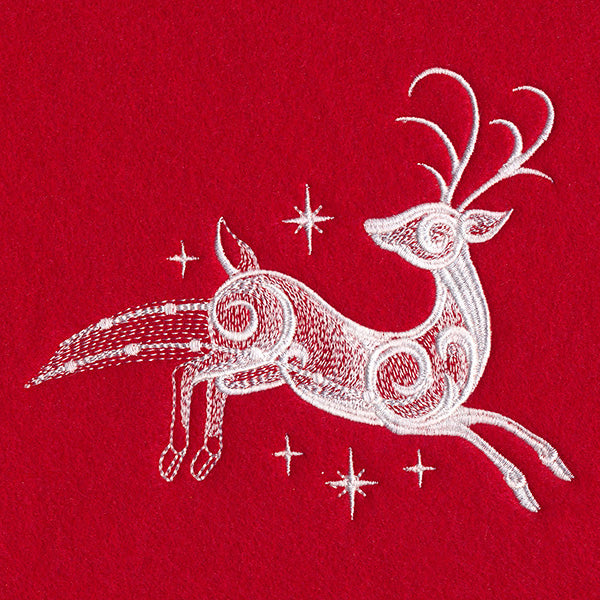 Snow Baroque Santa's Flight - Reindeer 2