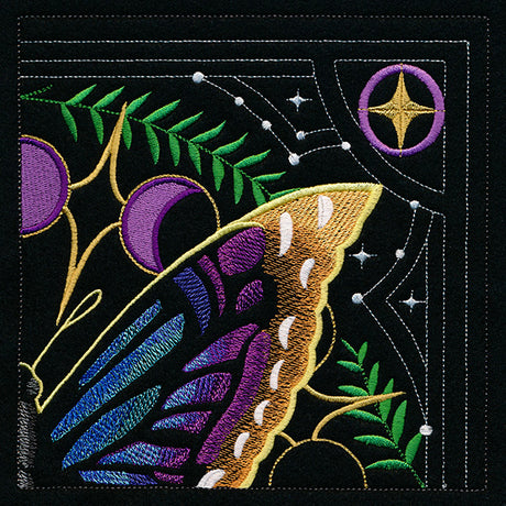 Celestial Butterfly Square - Top Right