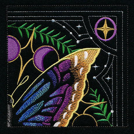 Celestial Butterfly Square - Top Right