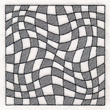 Warped Checker Board Optical Illusion Square 2