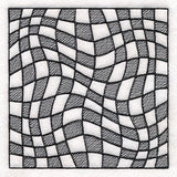 Warped Checker Board Optical Illusion Square 2