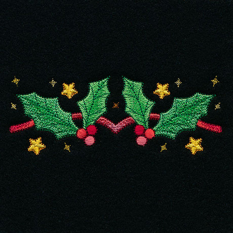 Celestial Christmas Poinsettia Kaleidoscope Border