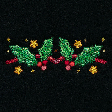 Celestial Christmas Poinsettia Kaleidoscope Border