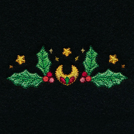 Celestial Christmas Poinsettia Kaleidoscope Border 2