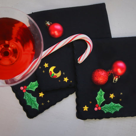 Celestial Christmas Poinsettia Kaleidoscope Accent