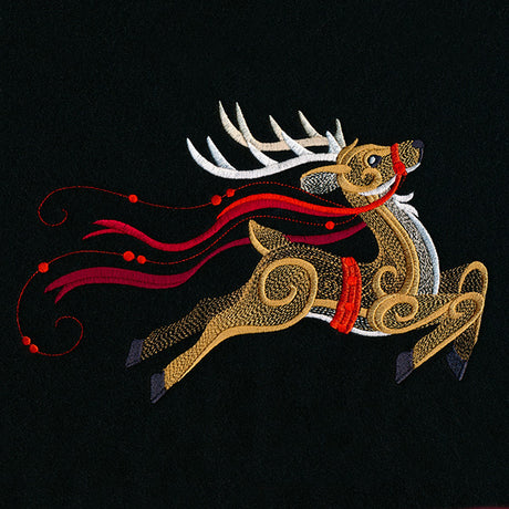 Merry Flight Baroque Christmas Reindeer