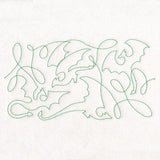 Crafty Quilters - Dragons (Edge-to-Edge Quilting)