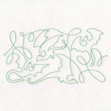 Crafty Quilters - Dragons (Edge-to-Edge Quilting)
