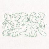 Crafty Quilters - Dragons (Edge-to-Edge Quilting)