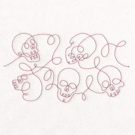 Crafty Quilters - Skulls (Edge-to-Edge Quilting)