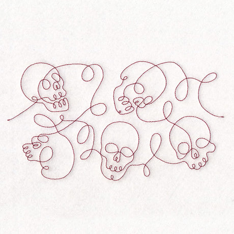 Crafty Quilters - Skulls (Edge-to-Edge Quilting)
