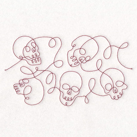 Crafty Quilters - Skulls (Edge-to-Edge Quilting)