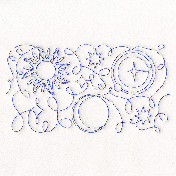 Crafty Quilters - Moon and Stars (Edge-to-Edge Quilting)