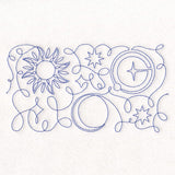 Crafty Quilters - Moon and Stars (Edge-to-Edge Quilting)