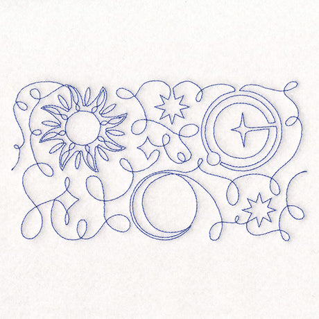 Crafty Quilters - Moon and Stars (Edge-to-Edge Quilting)