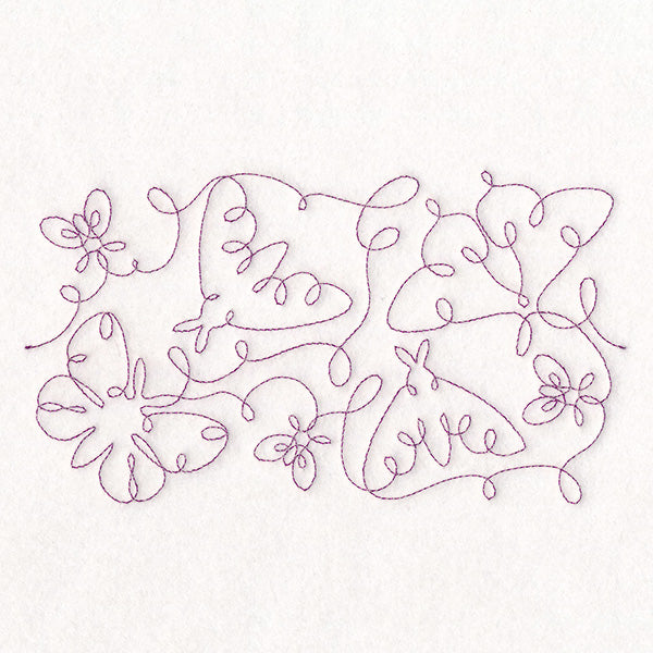 Crafty Quilters - Butterflies and Moths (Edge-to-Edge Quilting)