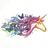 Rainbow Unicorn and Butterflies