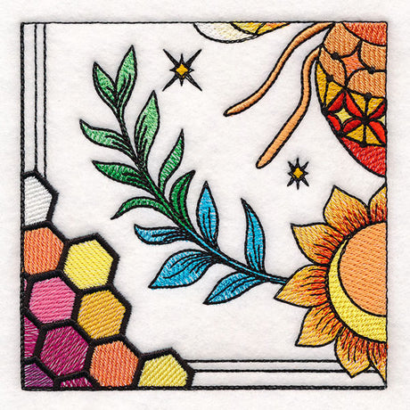 Celestial Queen Bee Wall Hanging - Bottom Left