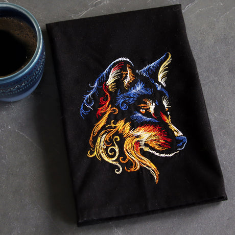 Moonlit Glow & Swirls Wolf