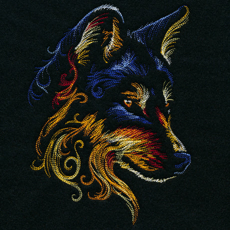 Moonlit Glow & Swirls Wolf