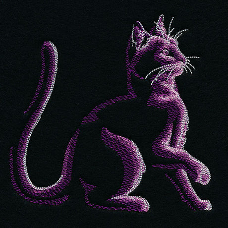 Moonlit Kitties - Poised