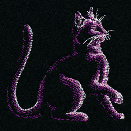 Moonlit Kitties - Poised