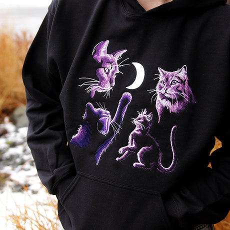 Moonlit Kitties - Portrait