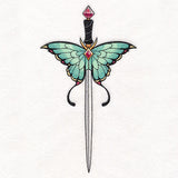 Jeweled & Magical Luna Moth Sword