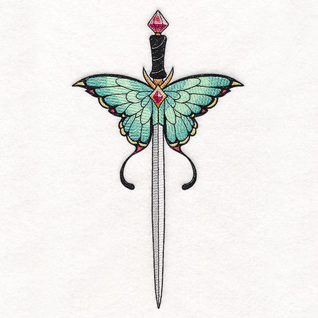 Jeweled & Magical Luna Moth Sword