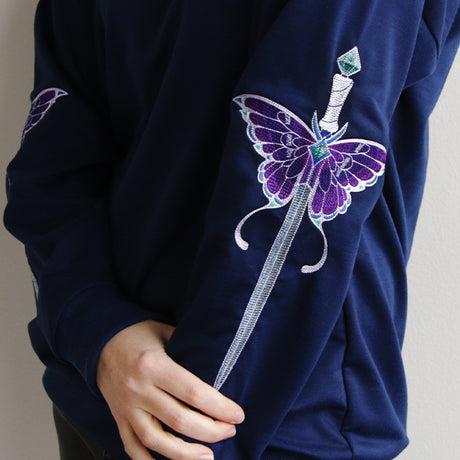Jeweled & Magical Luna Moth Sword