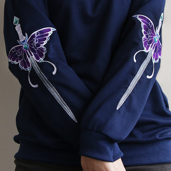 Jeweled & Magical Luna Moth Sword
