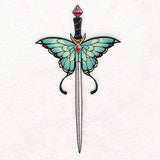Jeweled & Magical Luna Moth Sword
