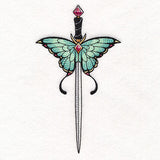 Jeweled & Magical Luna Moth Sword