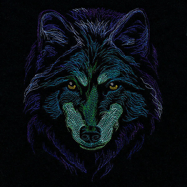 Rainbows & Mystery - Wolf Head