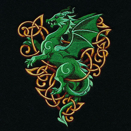 Heraldic Knotwork Dragon Feature