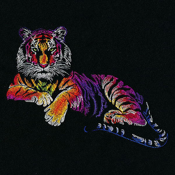 Rainbows & Mystery Lounging Tiger
