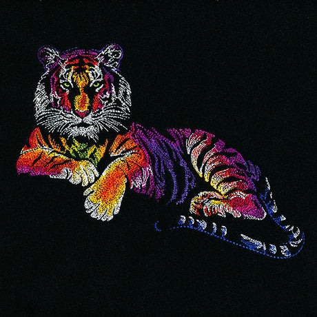 Rainbows & Mystery Lounging Tiger