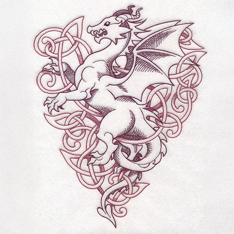 Heraldic Knotwork Dragon
