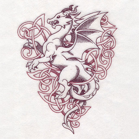 Heraldic Knotwork Dragon