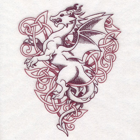 Heraldic Knotwork Dragon
