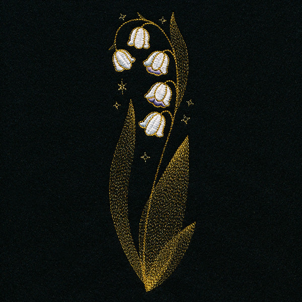 Gilded Lily of the Valley Border