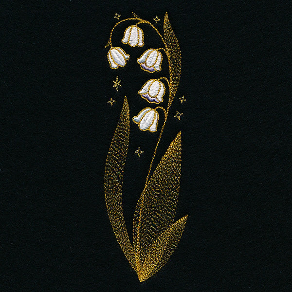 Gilded Lily of the Valley Border