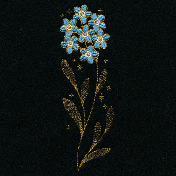 Gilded Forget-Me-Not Border