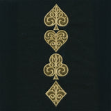 Gilded Card Suits -  Vertical Border