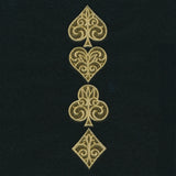 Gilded Card Suits -  Vertical Border