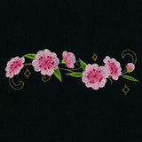 Swirling Gilded Blossoms - Horizontal Border