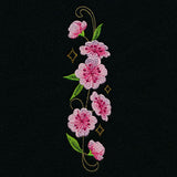 Swirling Gilded Blossoms - Vertical Border