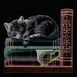 Build a Bookshelf Scene – Cat and Teacup