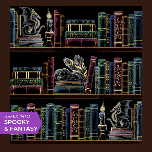 Build a Bookshelf Scene – Dragon and Candle
