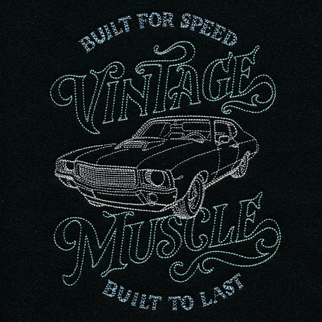 Vintage Muscle Car Etching